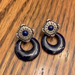 DAKOTA WEST Shube Sterling Silver Dangle Earrings Aztec Boho Jewelry Accessory